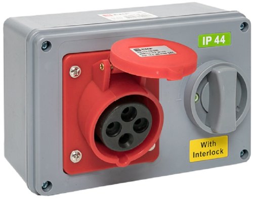 Розетка кабельная с блокировкой и выключателем EKF PROxima 1414 16А 3Р+PЕ 400В IР44 красный фото Розетка кабельная с блокировкой и выключателем EKF PROxima 1414 16А 3Р+PЕ 400В IР44 красный картинка